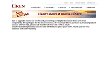 Tablet Screenshot of likenthebible.com